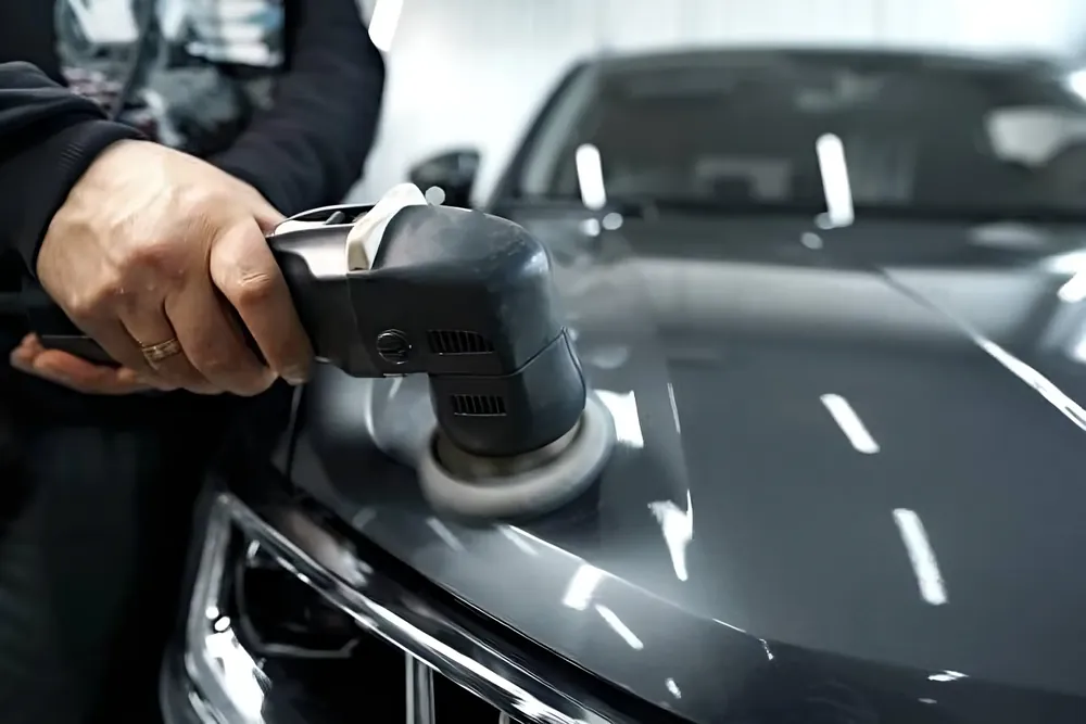 Paint correction polishing a vehicle panel